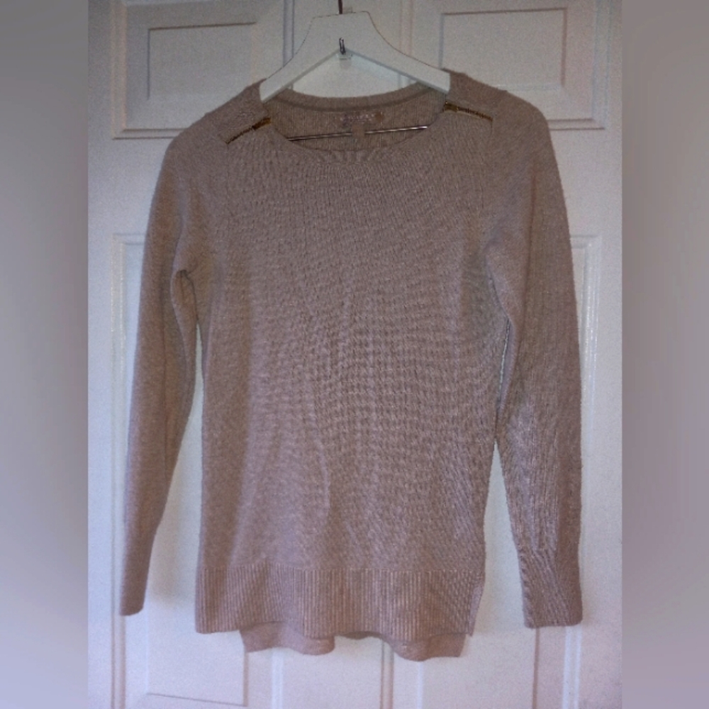Touch of Cashmere Banana Republic oatmeal cream Sweater Small